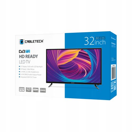 Telewizor 32 cale HD 2x USB 2x HDMI DVB-T2 HEVC 265 na Arena.pl