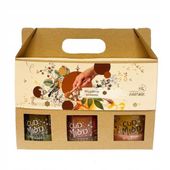 Bartnik Cud Miód Mix 3 papaja-brusznica-jabłko, mięta + pudełko ozdobne