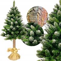 CHOINKA NA PNIU SZTUCZNA GĘSTA SOSNA DIAMENTOWA OŚNIEŻONA JUTA 180 CM