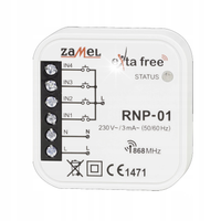 ZAMEL RNP-01 NADAJNIK RADIOWY 4-KANAŁOWY IP20 230V AC DOPUSZKOWY EXTA FREE