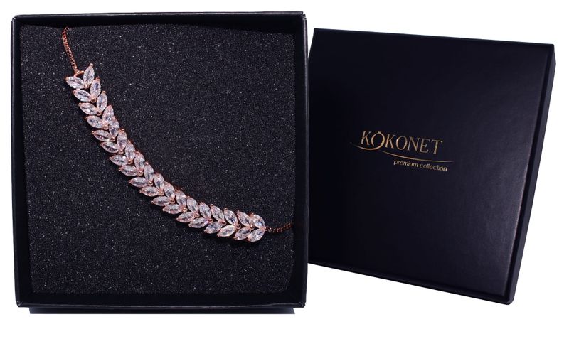 Bransoletka ślubna BERTA rose zdjęcie 1