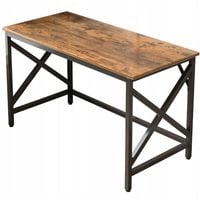 BIURKO KOMPUTEROWE INDUSTRIALNE STOLIK RUSTYKALNY DO PRACY METALOWA RAMA