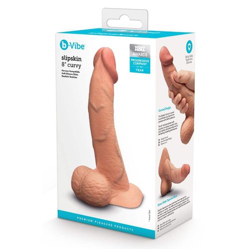 dildo 20 cm slipskin 8 inch curvy b-vibe na Arena.pl