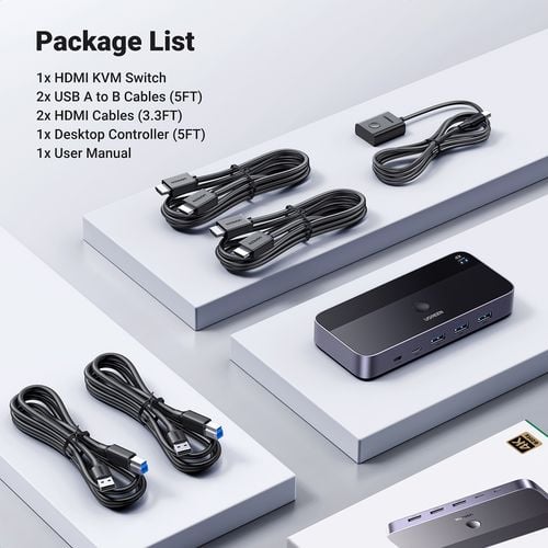 2w1 przełącznik switch hdmi / usb-a / usb-b / usb-c / microusb czarny na Arena.pl