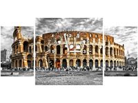 80X40CM ZEGAR MAJESTATYCZNE KOLOSEUM OBRAZ