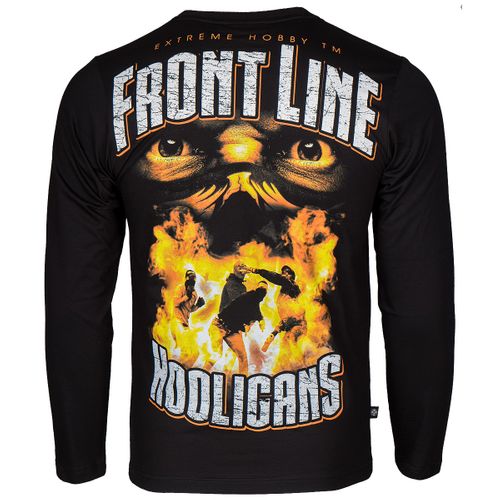 Longsleeve FRONT LINE HOOLIGANS Rozmiar - S, Kolor - CZARNY na Arena.pl