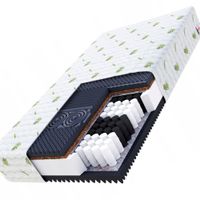 Materac Z ALOESEM sprężynowy kieszeniowy 80 x 200 24cm H3, H4 PROFILOWANY