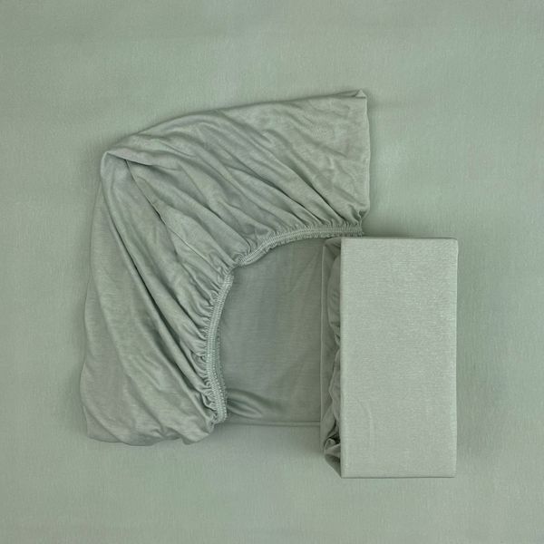 FIKI MIKI Prześcieradło BAMBUS 120x60 zielone zdjęcie 2