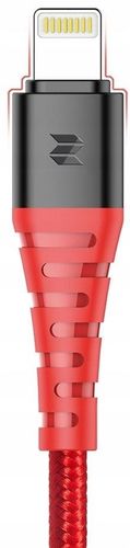 ROCK MFI LIGHTNING CABLE 100CM RED na Arena.pl