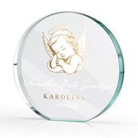 Statuetka PAMIĄTKA CHRZTU prezent na CHRZEST dla chłopca dziewczynki NADRUK