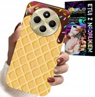 ETUI DO XIAOMI REDMI 14C 4G - Z MOTYWEM WAFLA Z POLEWĄ CZEKOLADOWĄ