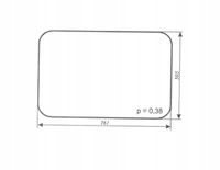 szyba tylna ciągnika C-360 kabina Kunów blaszanka czterdziestka