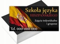 Wizytówki firmowe 100szt DUŻO RÓŻNYCH WZORÓW do wyboru SZKOŁA JĘZYKOWA