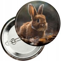 Przypinka z agrafką 59mm - ZWIERZĘTA KRÓLIK
