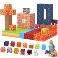 KLOCKI MAGNETYCZNE BUDOWLANE KREATYWNA ZABAWKA KLOCKI 100 ELEMENTÓW