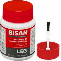 PASTA Z CYNĄ LUTOWNICZA DO LUTOWANIA LUTU MIĘKKIEGO Z PĘDZLEM Opk. 100G LB3