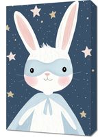 Obraz 40x60cm Wzory dla Dzieci, Chłopca Do Pokoju - Superkrólik