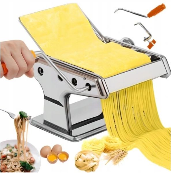 DUŻA MASZYNKA DO ROBIENIA MAKARONU CIASTA PIEROGÓW LASAGNE WAŁKOWANIA 3w1 zdjęcie 1