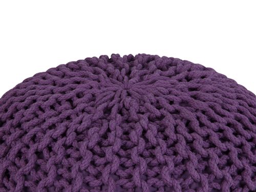 Puf 50 x 35 cm fioletowy CONRAD na Arena.pl