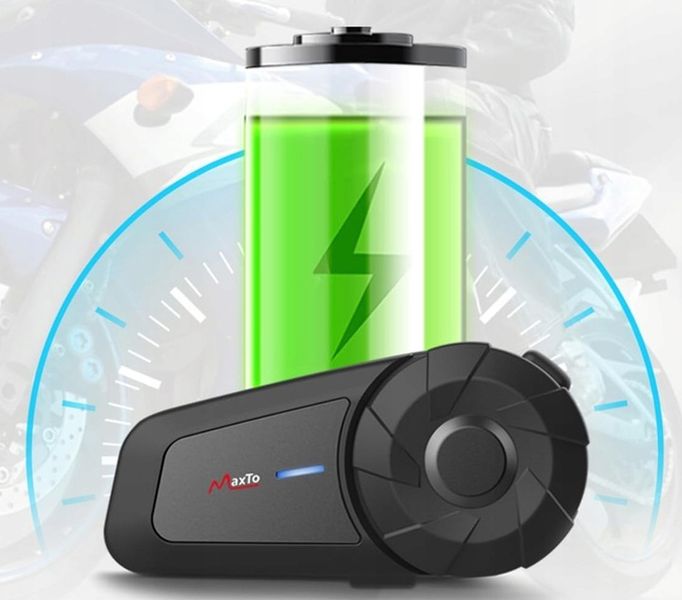 INTERKOM MOTOCYKLOWY BLUETOOTH MAXTO MX1 | BLUETOOTH|POLSKI LEKTOR zdjęcie 1