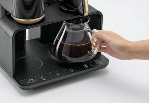 EKSPRES PRZELEWOWY MELITTA EPOS Pour Over z młynkiem 1024-02 czarny/złoty na Arena.pl