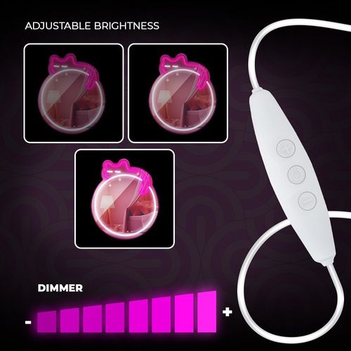 Neon MIRROR LED ŚPIĄCY KOT róż biały FMNE03 Forever Light na Arena.pl