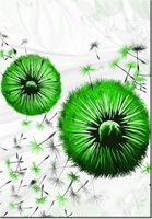 100 70CM OBRAZ PŁÓTNO ZIELONE DMUCHAWCE PŁÓTNO RAMA