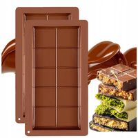 2x Foremki Silikonowe Forma Do Czekolady Dubajskiej Tabliczka Dubaj TikTok