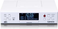 Radio kuchenne Lenco KCR-190WH FM/DAB z Bluetooth Oświetlenie LED TIMER