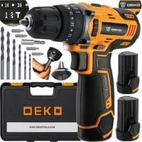 WIERTARKO WKRĘTARKA UDAROWA AKUMULATOROWA WALIZKA WIERTŁA BITY 2XAKU