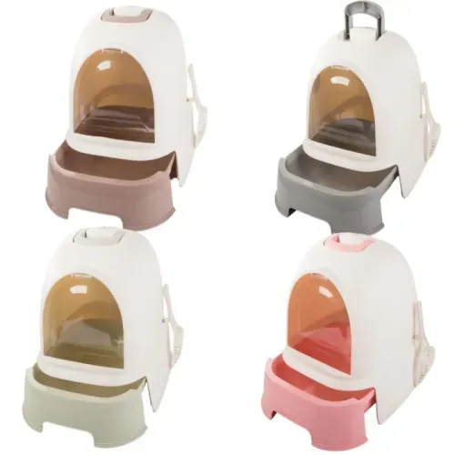 Kuweta dla kota duża zamknięta z łopatką do żwirku wysuwany pojemnik na Arena.pl