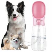 BIDON dla psa z miską turystyczna butelka dla psa 550ml idealny na lato