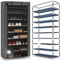 SZAFKA NA BUTY MATERIAŁOWA OBUWIE PÓŁKA REGAŁ ORGANIZER WYSOKA WĄSKA 60 CM