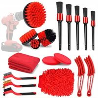 ZESTAW DETAILINGOWY 20 EL DO CZYSZCZENIA SAMOCHODU ULEPSZONY SZCZOTKI PADY