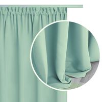 Zasłona gotowa na taśmie HOLD 140x270 zaciemniająca blackout miętowa