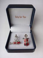 Złote spinki do mankietów Exciting Samolot Boeing Embraer Bombardier Airbus