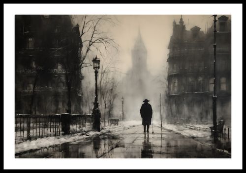 Plakat 60x40cm Mgła nad Londynem na Arena.pl