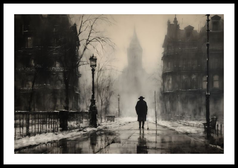 Plakat 60x40cm Mgła nad Londynem zdjęcie 3