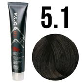 Inebrya farba do włosów, koloryzacja trwała, 100 ml 5/1 jasny brąz popielaty