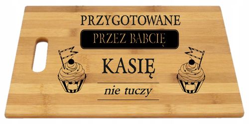 BAMBUSOWA DESKA grawer szef kuchni DZIADEK BABCIA na Arena.pl