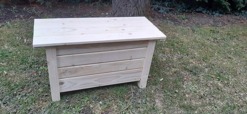 SKRZYNIA ŁAWKA OGRODOWA DREWNIANA 90cm lub 80cm Ławka, 2 Kolory, producent na Arena.pl