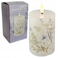 ŚWIECA WOSKOWA LED KWIATY ŚWIECZKA NA BATERIE OZDOBA Z EFEKTEM PŁOMIENIA