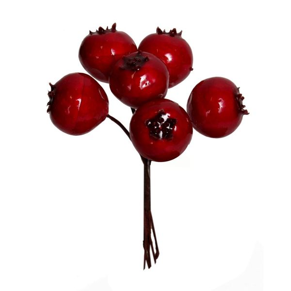 Głóg czerwony na druciku12 cm zdjęcie 1