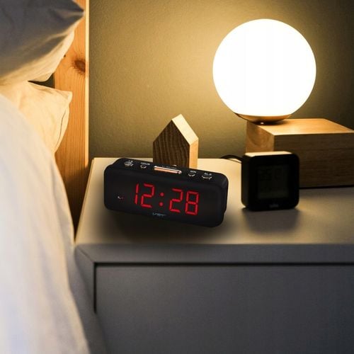 BUDZIK ZEGAR ELEKTRONICZNY SIECIOWY LED VST-738 na Arena.pl