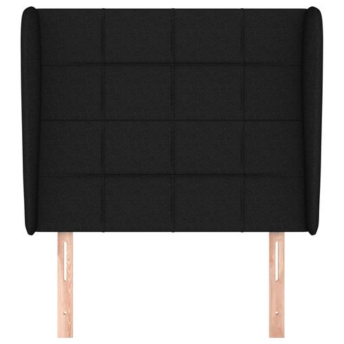 Zagłówek uszak, czarny, 103x23x118/128 cm, tkanina na Arena.pl