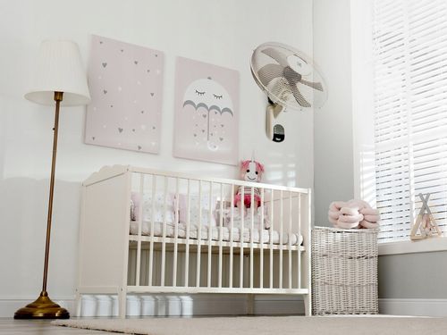 WENTYLATOR ŚCIENNY z PILOTEM Wiatrak na Ścianę BIAŁY 45W OSCYLACJA TIMER na Arena.pl