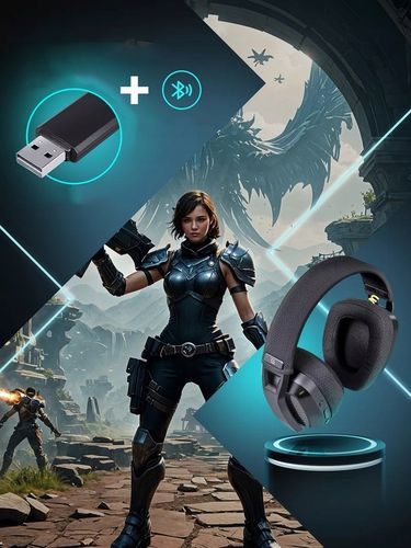 Słuchawki BEZPRZEWODOWE GAMINGOWE z Mikrofonem Nauszne BLUETOOTH Dla Graczy na Arena.pl