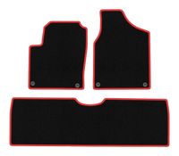 Dywaniki welurowe CARLUX-RED do Ford Galaxy MK1 1995-2006, czarne