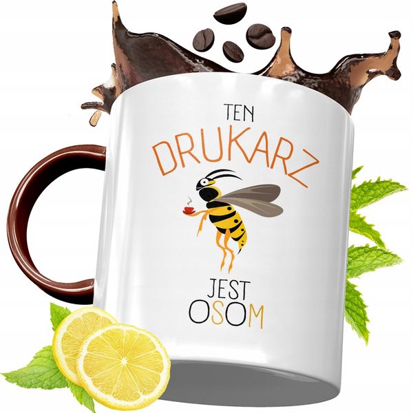 Kubek Bordowy Dla Drukarza Na Urodziny Prezent Z Nadrukiem Ze Zdjęciem zdjęcie 1