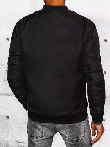 CZARNA MĘSKA KURTKA PRZEJŚCIOWA BOMBER JACKET tx4423 - L na Arena.pl